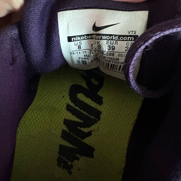 Nike lunarglide 7 Womans peach/purple gymshoe - Picture 6 of 8